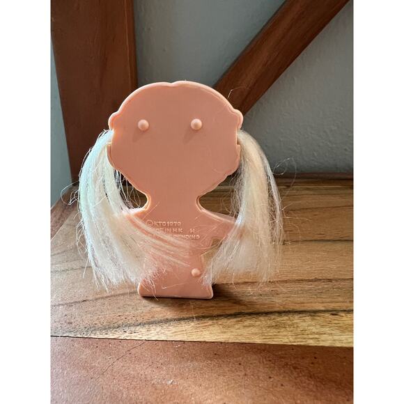 Knickerbocker Dolly Pops  Vintage 1979 Blonde Girl With Pig Tails Cake Topper - Picture 2 of 4